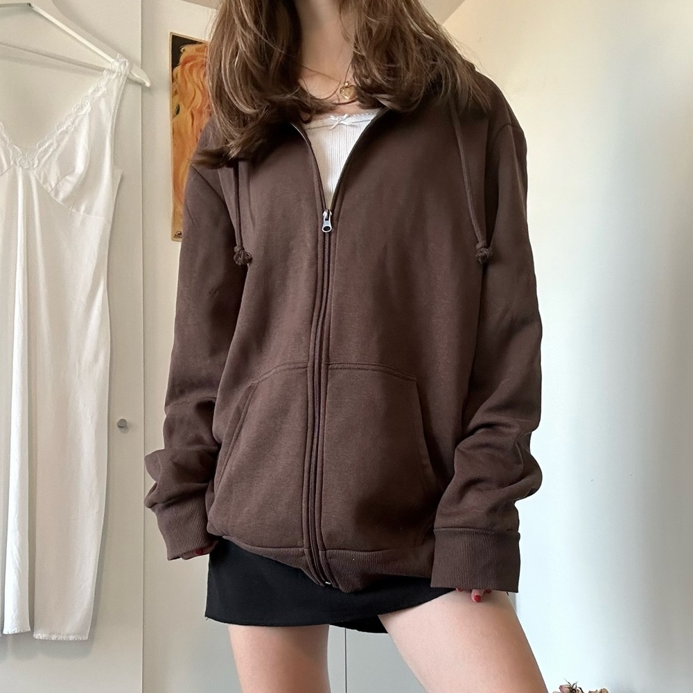 Oversized Zip-Up Sweater